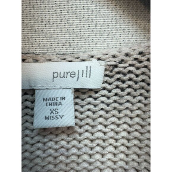 Pure Jill Womens Missy Tunic Knitted Sweater Multicolor Size XS Tie Dye V Neck - Picture 2 of 12